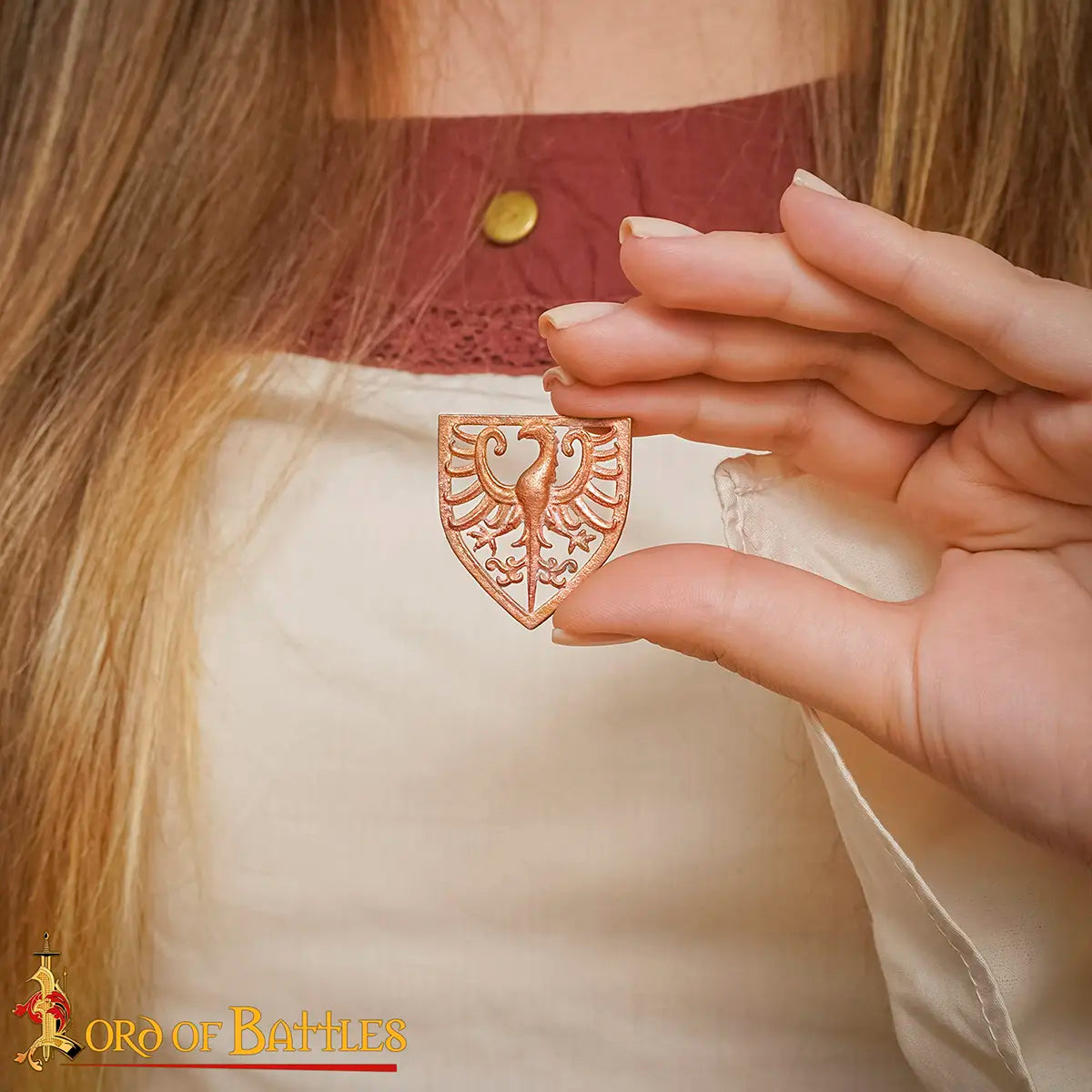 Insignia heráldica de águila en bronce — Set de 3 - imagen 17