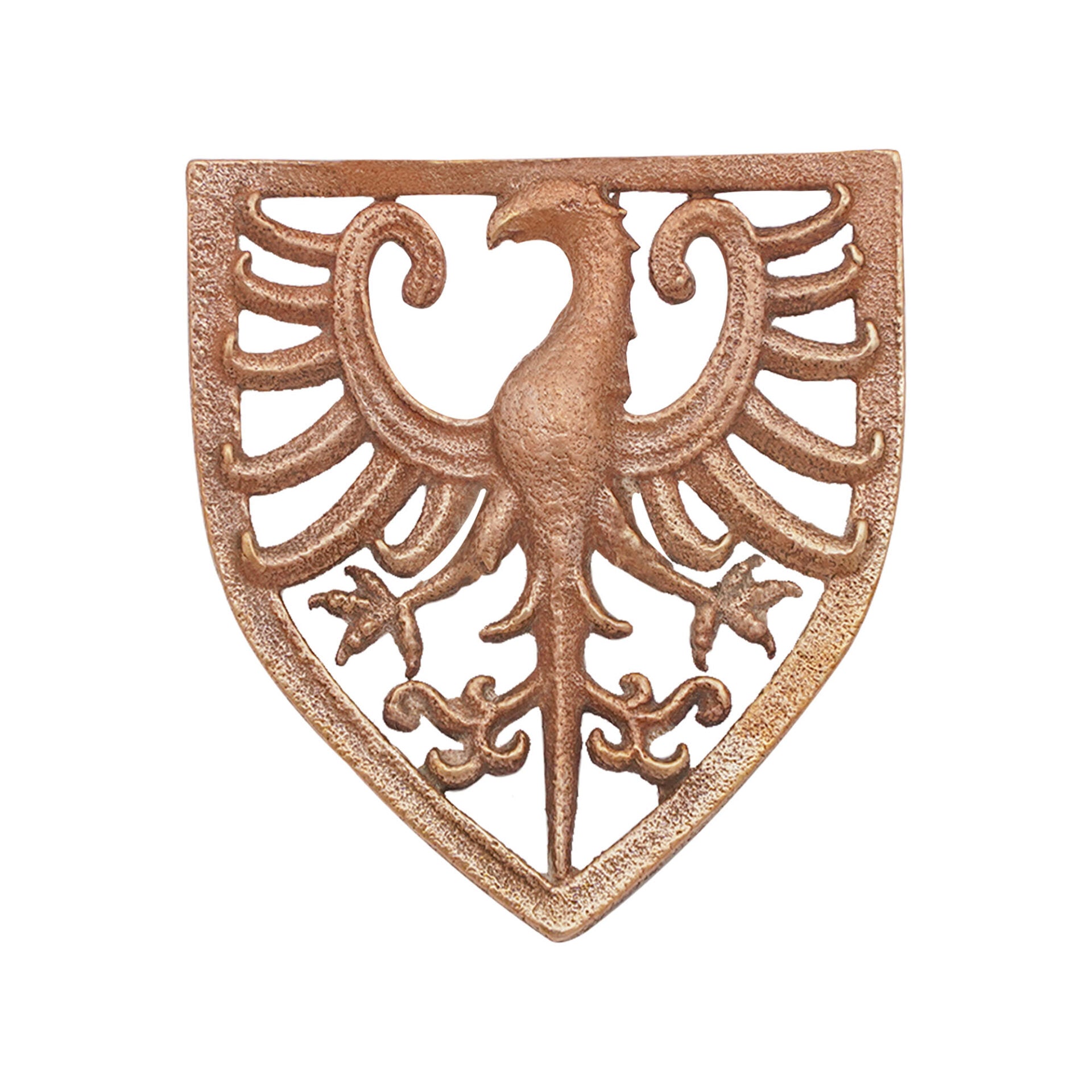 Insignia heráldica de águila en bronce (s. XIII) - cera perdida - imagen 10