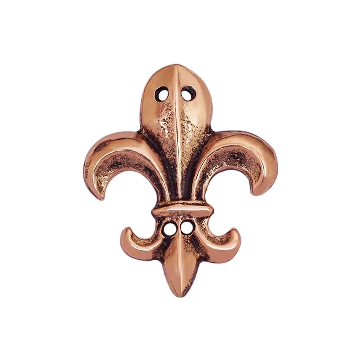 Montura de cinturón Fleur-de-Lis en bronce (siglos XII–XV), acabado envejecido - Envejecido - Single