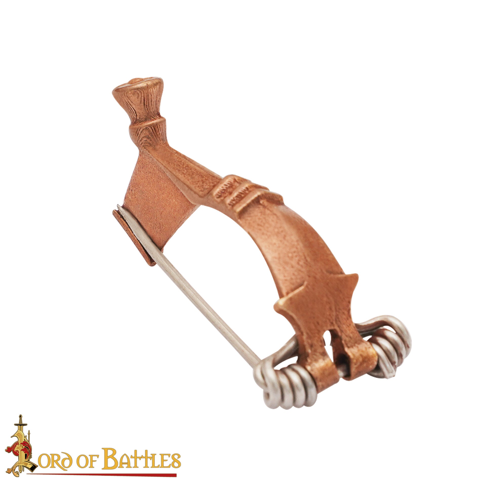 Imagen única de: Broche Romano del Peroné de la Rodilla del Siglo Ii-iii Alfiler de Capa de Bronce Fundido a la Cera Perdida