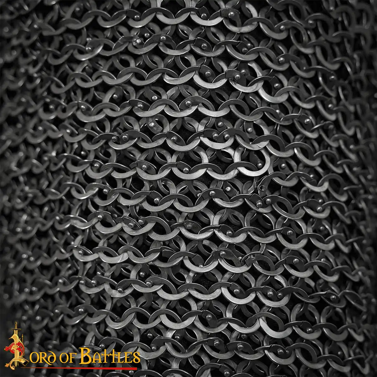 Cota de malla Hauberk - acero inoxidable 9 mm, remachada - imagen 6