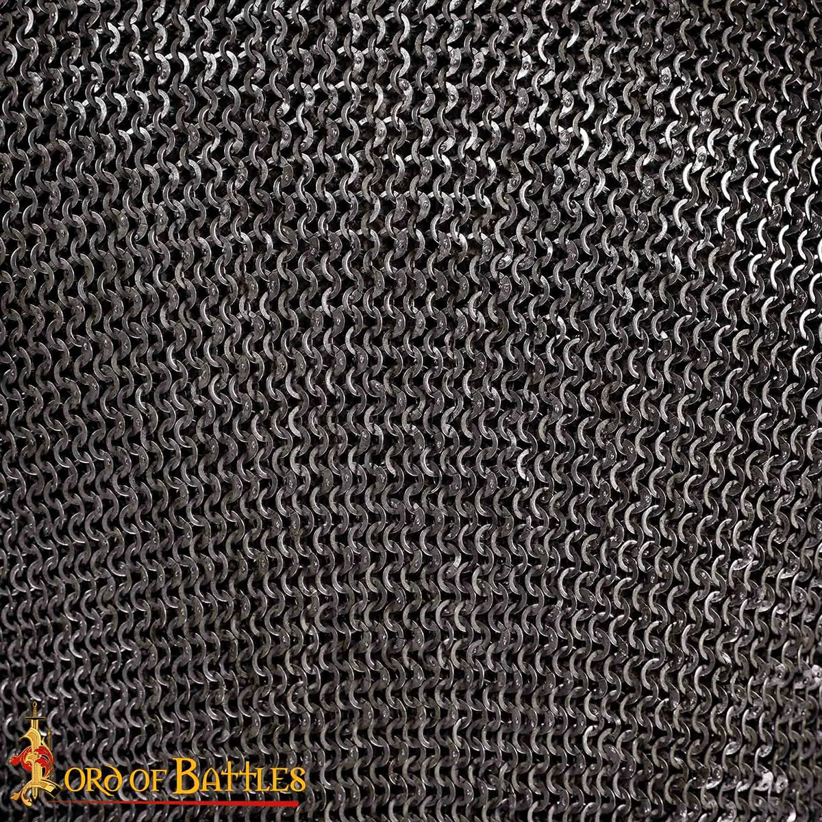 Cota de malla hauberk remachada, anillas 9 mm (cal. 17) - acabado natural - imagen 5