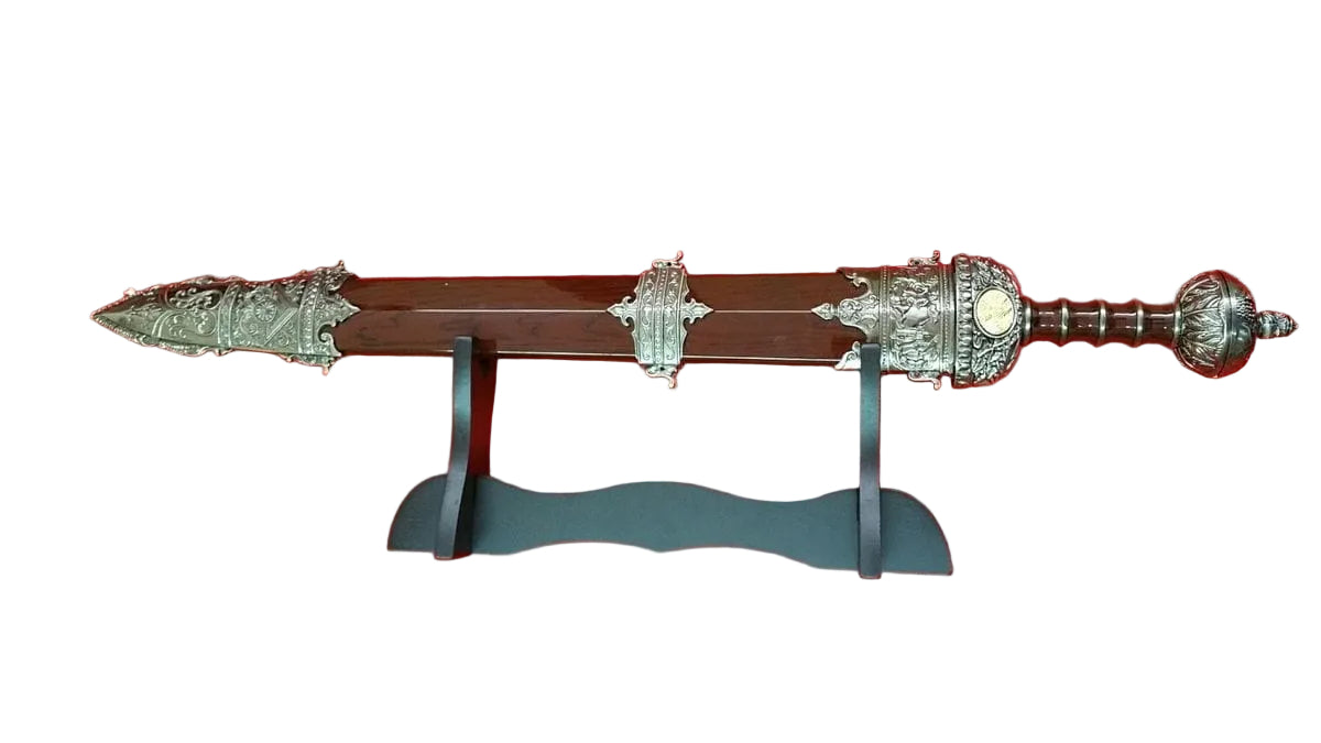 Imagen única de: Gladius Romano Decorativo con Vaina - Espada Romana en Acero Inoxidable