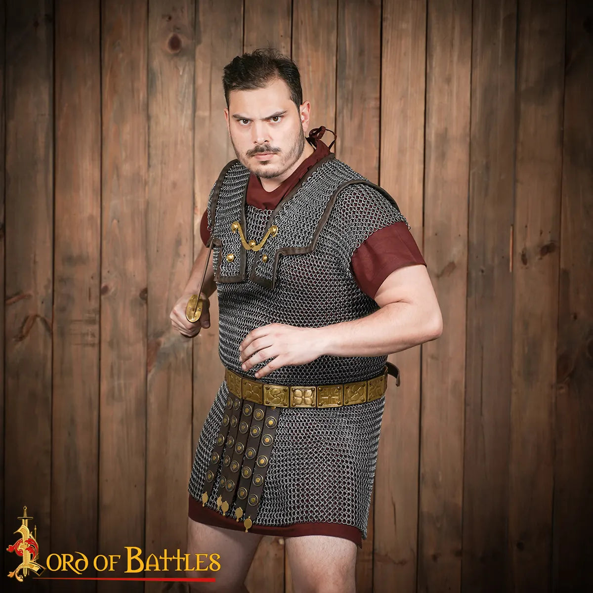 Cota de malla Lorica Hamata romana - anillas 9 mm, 16 gauge - imagen 8