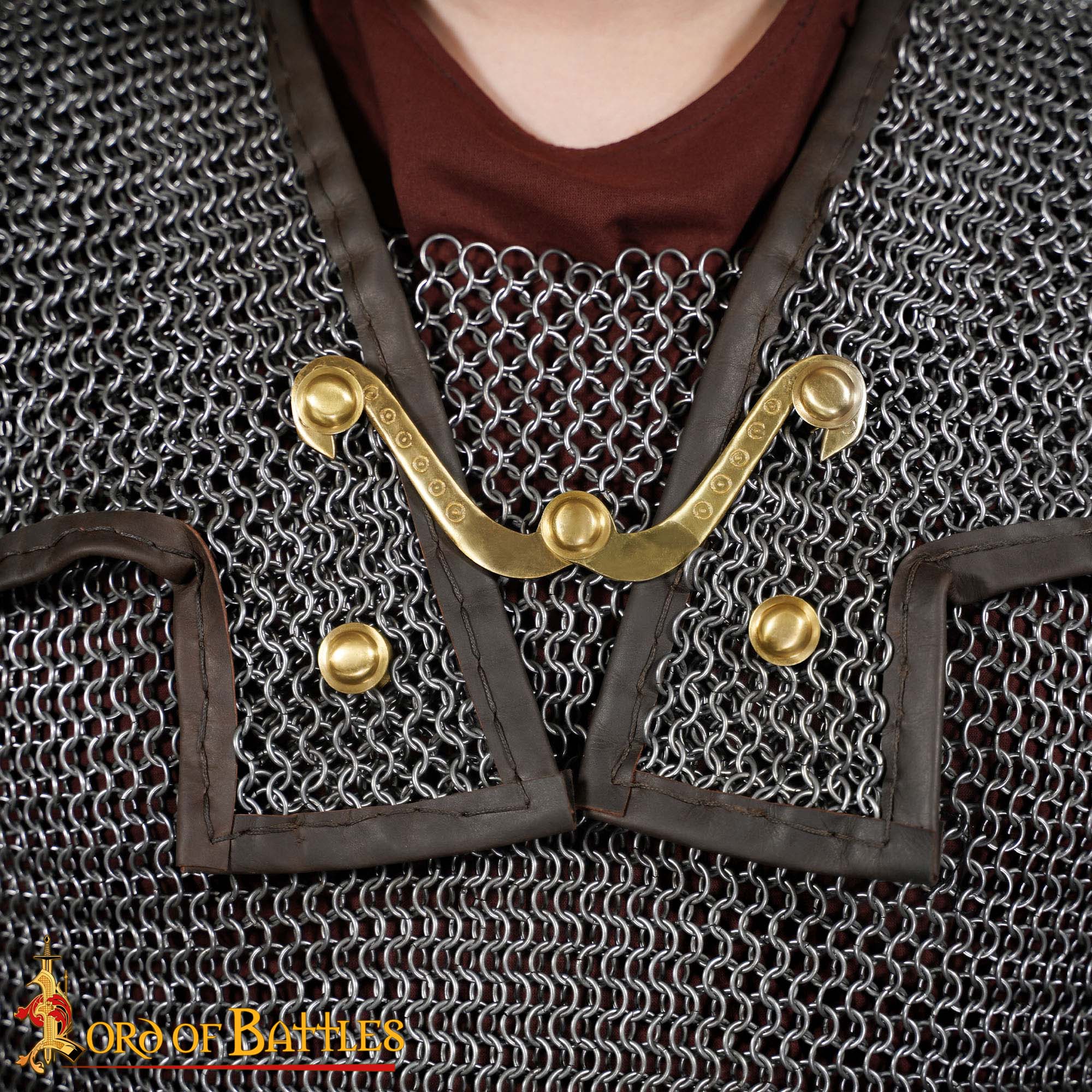 Lorica Hamata romana — Cota de malla 10 mm con latón - imagen 8