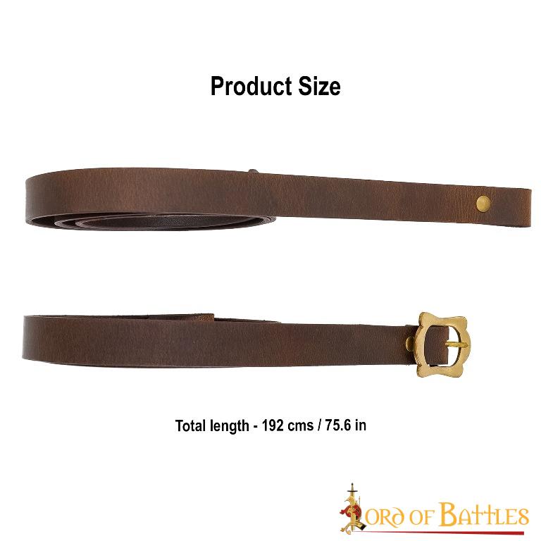 Bandolera romana de cuero genuino para espada — hecha a mano - imagen 10