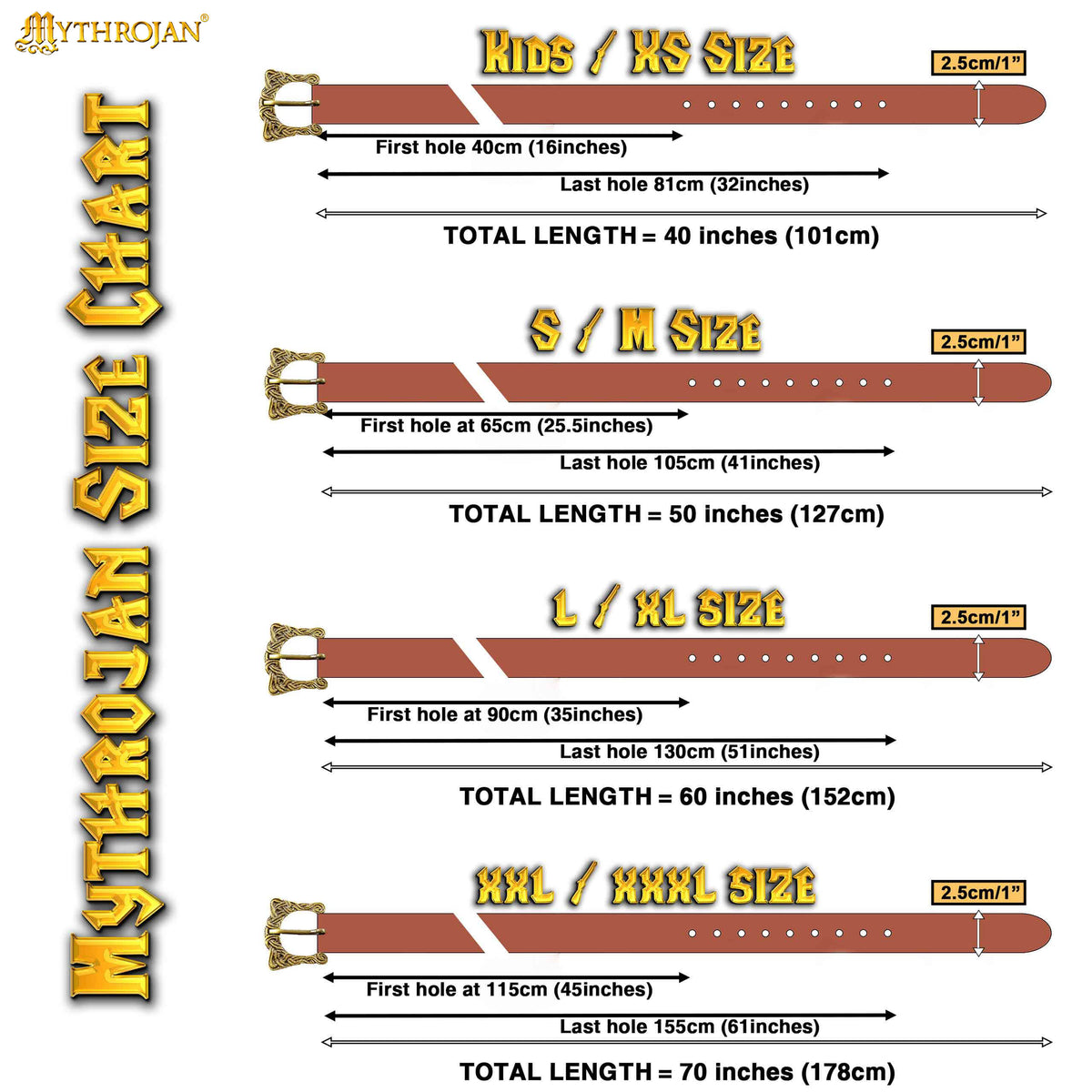 Cinturón vikingo Mythrojan con decoración, ajustable - imagen 11