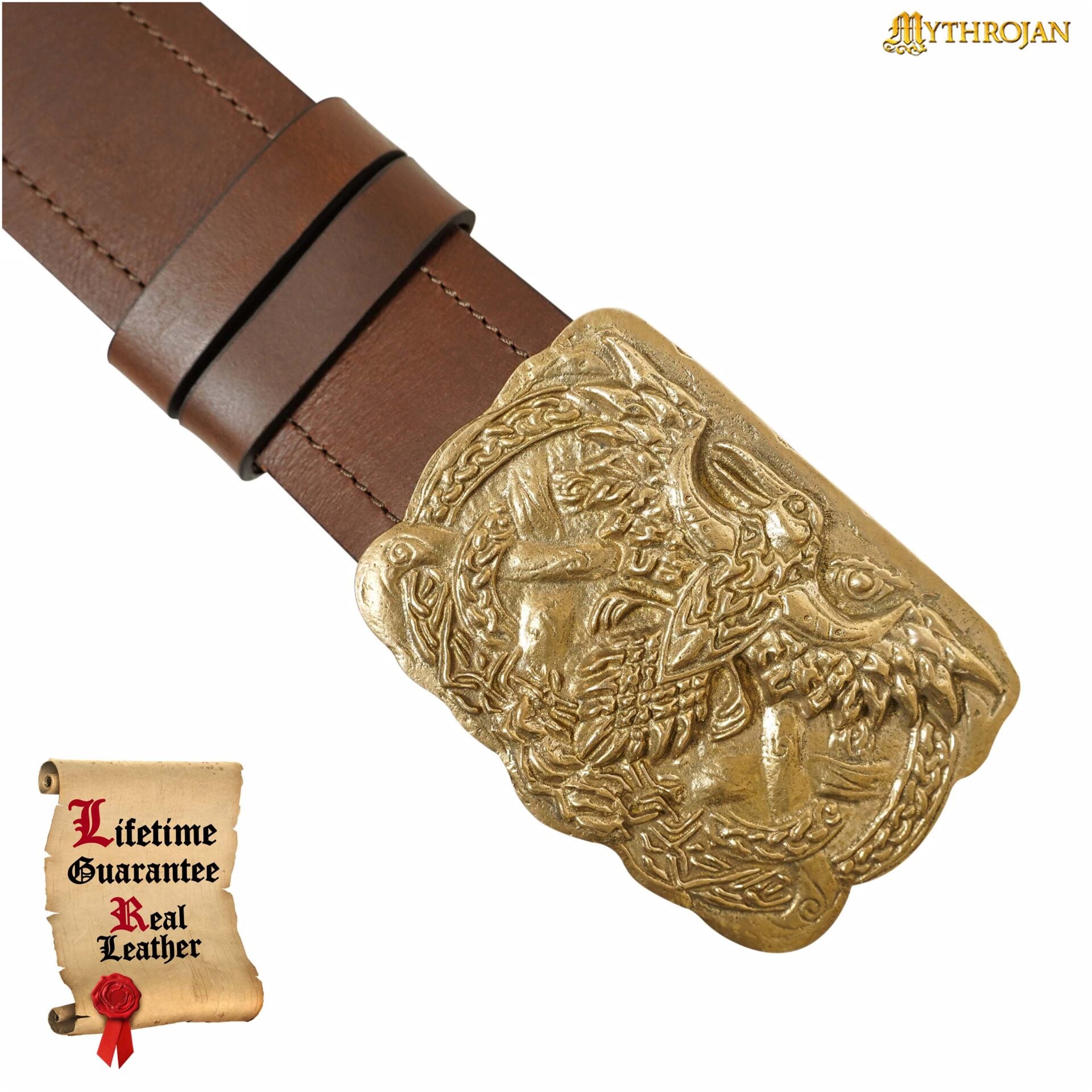 Imagen única de: Cinturón de Velcro Mythrojan "urban Viking" para los Kilts y Jeans de los Guerreros de Hoy en Día