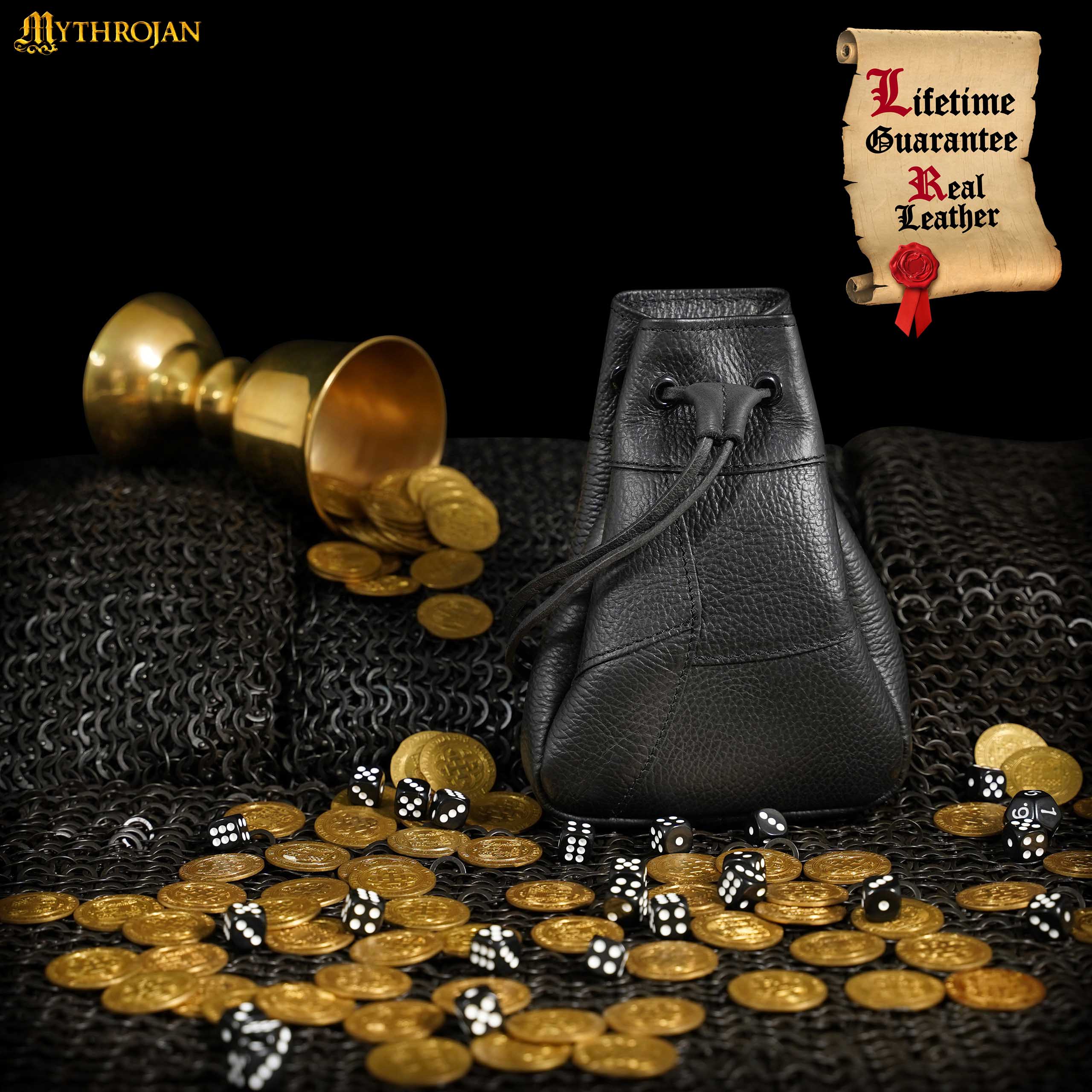 Bolsa medieval con cordón Mythrojan - imagen 6
