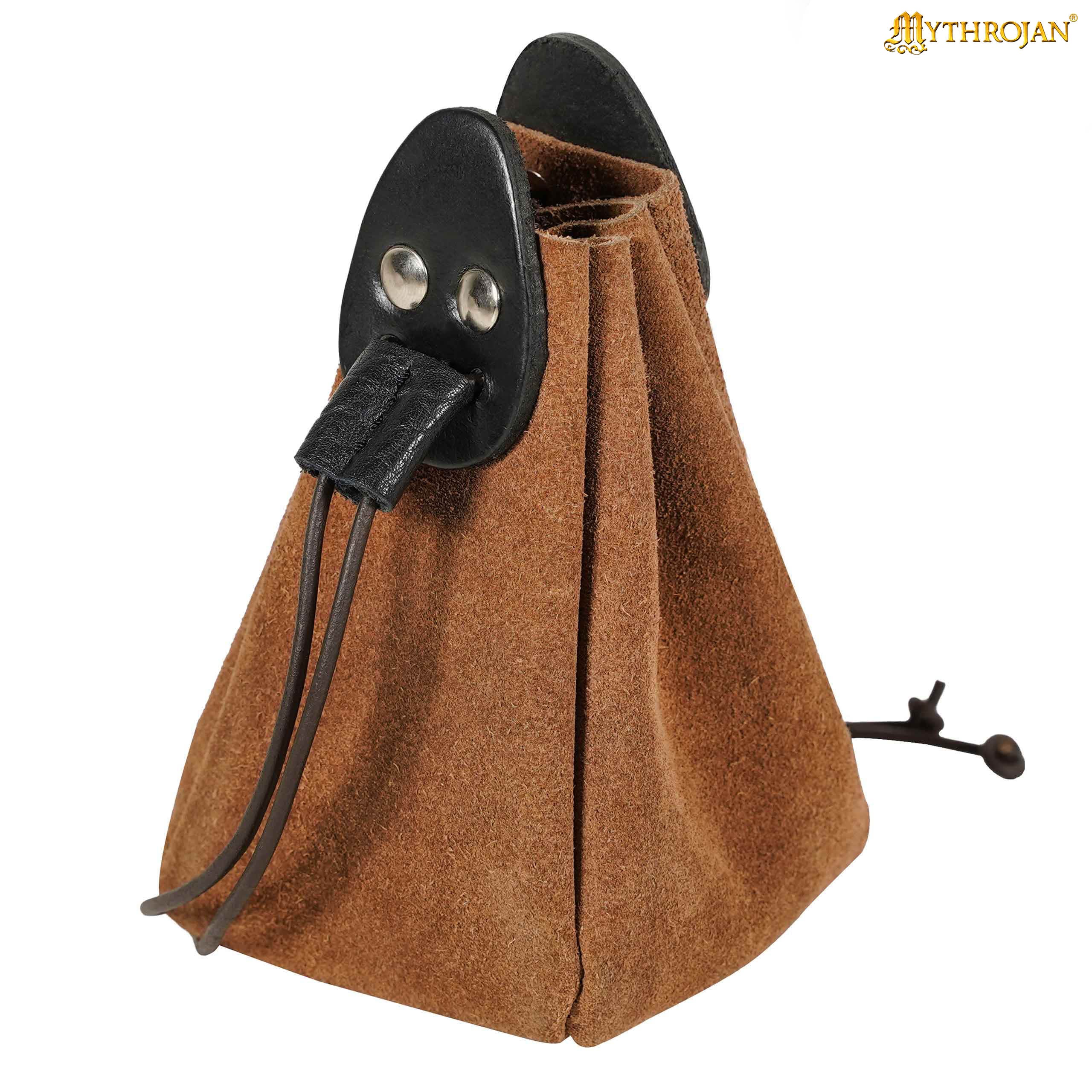 Bolsa de gamuza con cordón para dados, monedas y accesorios LARP - imagen 7