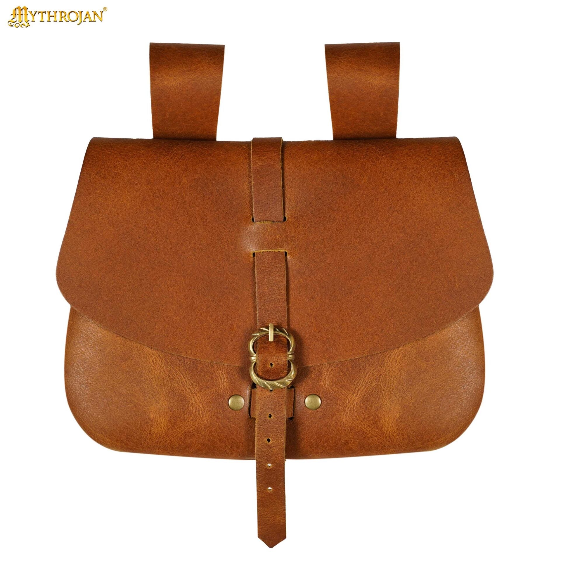 Bolsa de cintura medieval de cuero genuino - LARP y disfraces - imagen 11