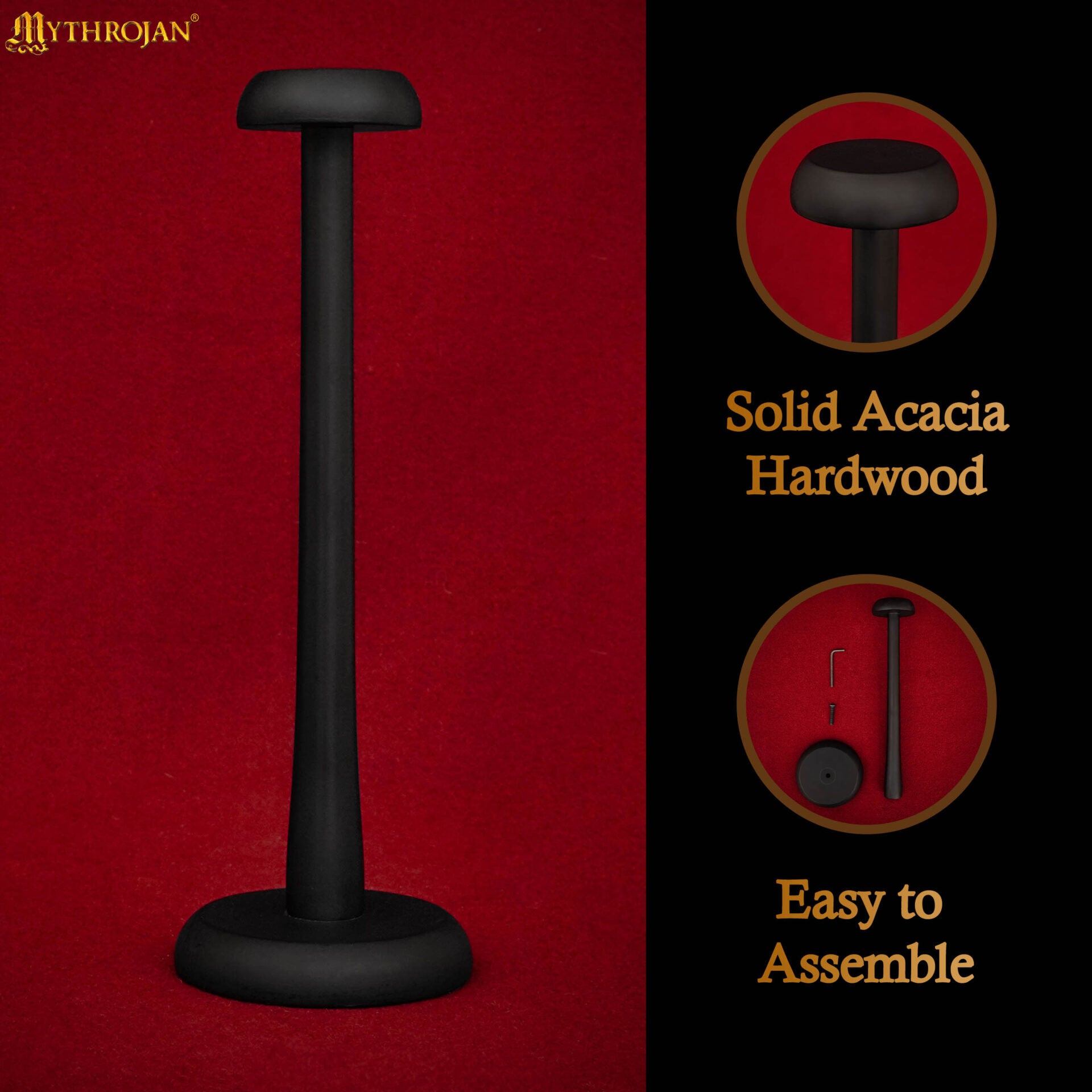 Imagen única de: Soporte de madera maciza para casco