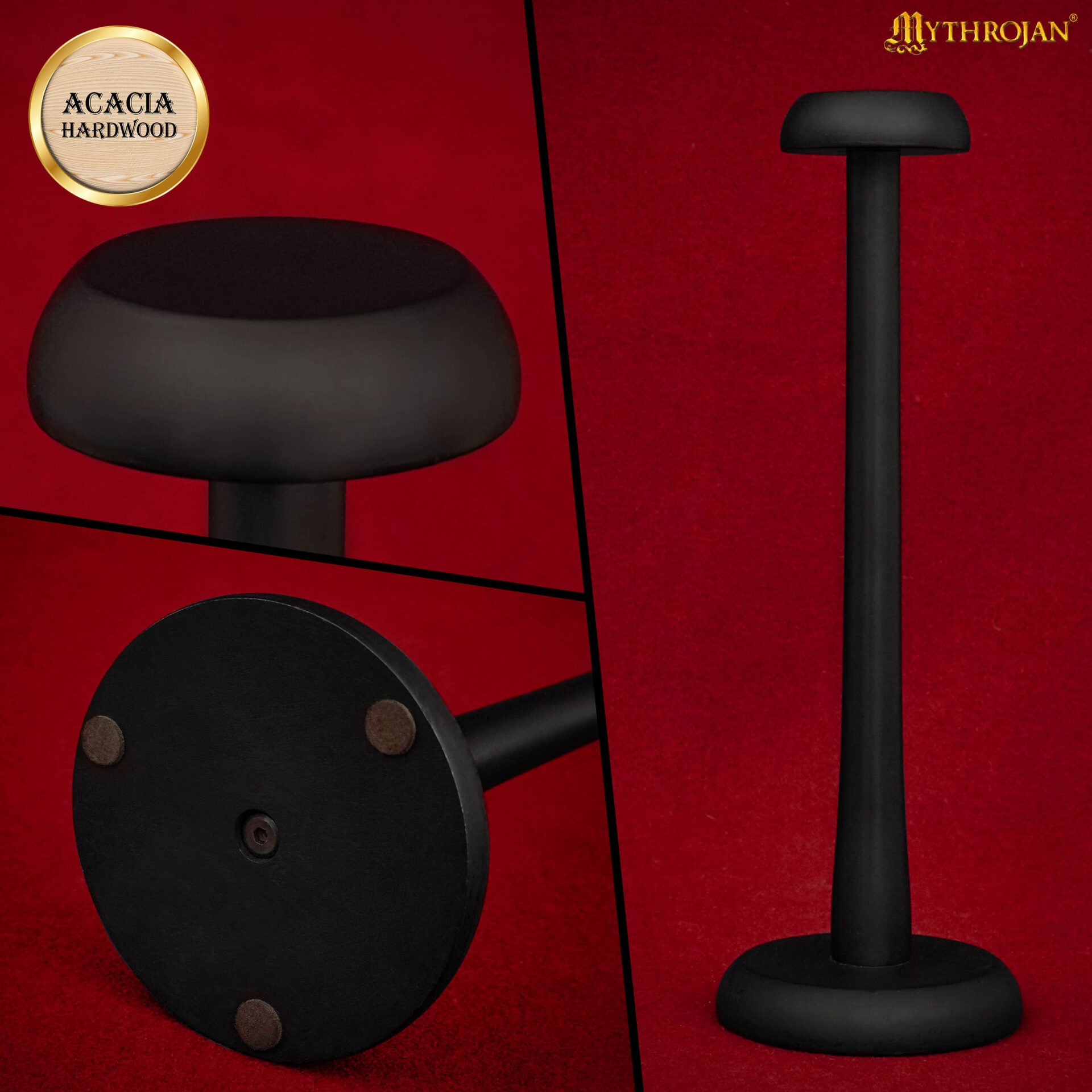 Imagen única de: Soporte de madera maciza para casco