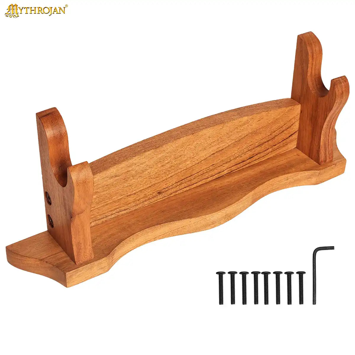 Soporte para espada de madera maciza (1 nivel) 16" x 3" x 7" - imagen 9
