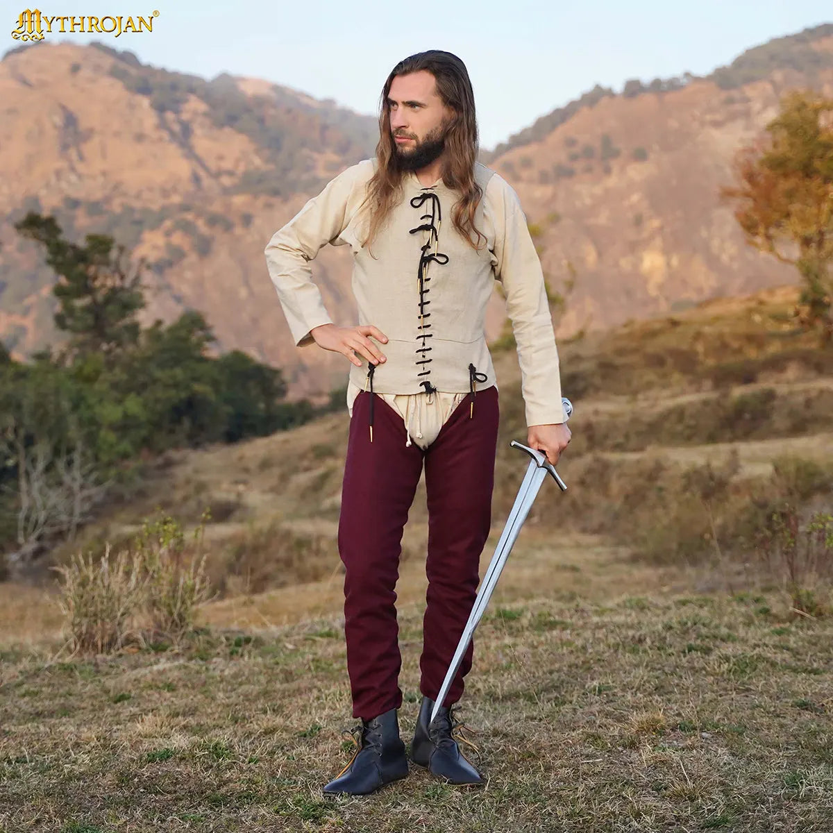 Calzones medievales de lino — Ropa interior histórica para hombre - imagen 6