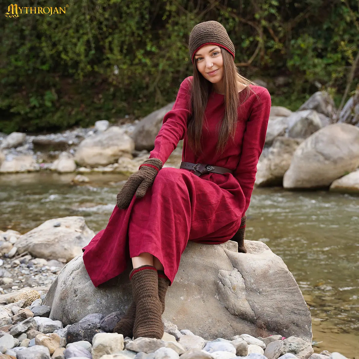Calcetines naalbinding 100% lana - Estilo vikingo - imagen 6