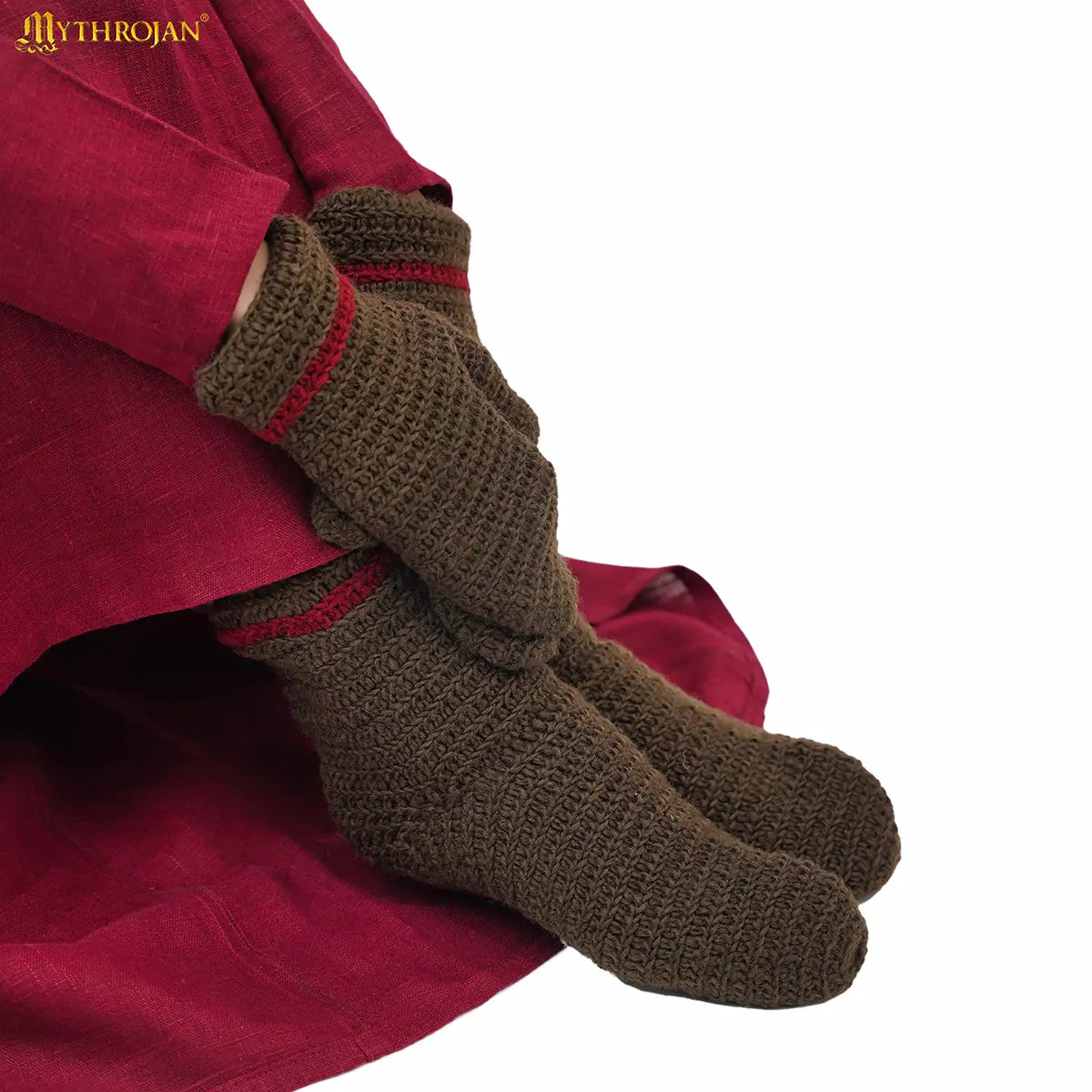 Calcetines naalbinding 100% lana - Estilo vikingo - imagen 7