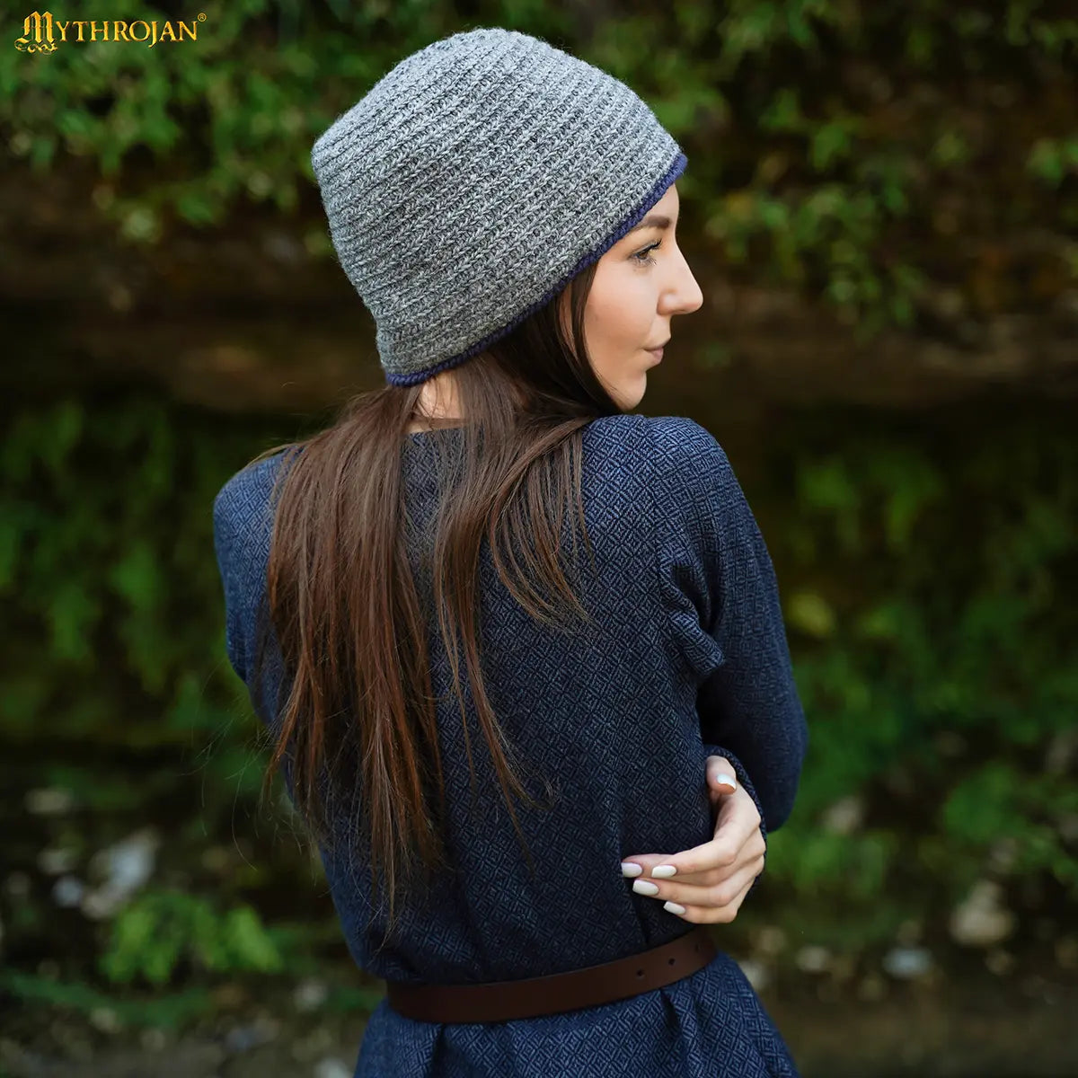 Gorro Naalbinding de lana 100% — estilo vikingo - imagen 9