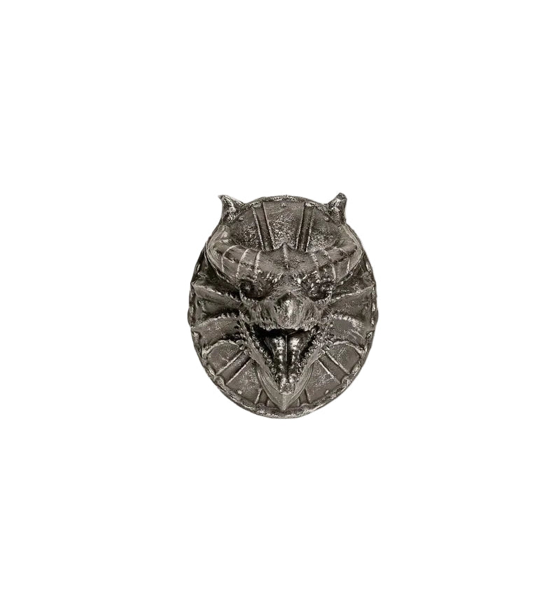 Aplique de cabeza de dragón para armadura
