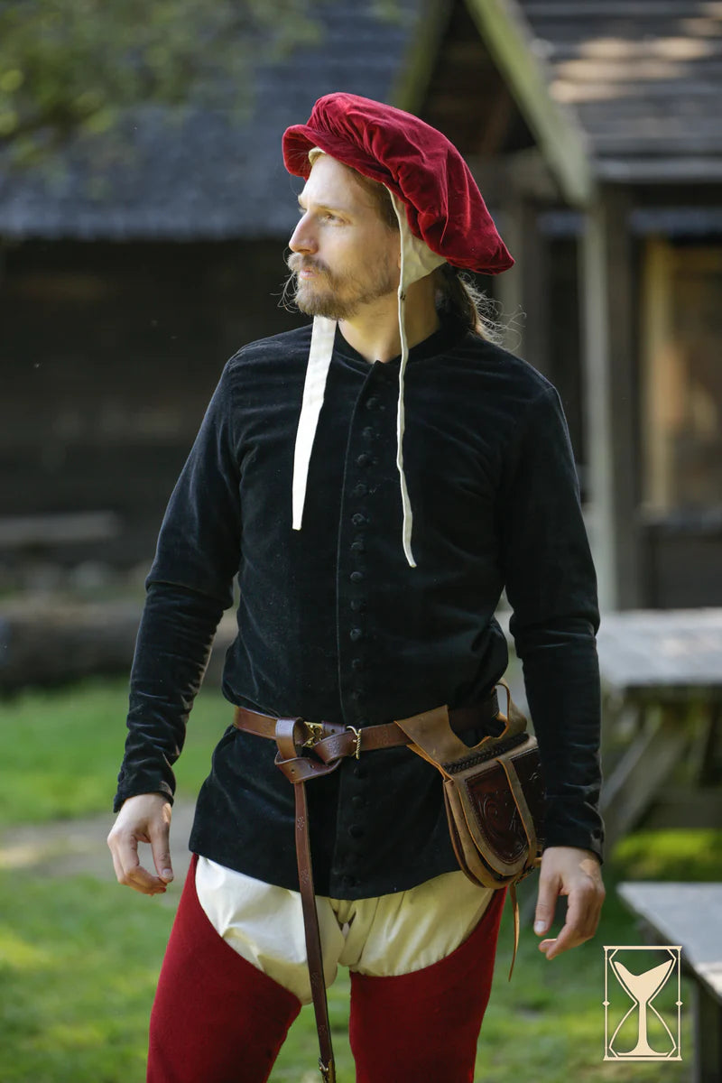 Chaqueta Medieval de Terciopelo Bonifacio Verde o Negra