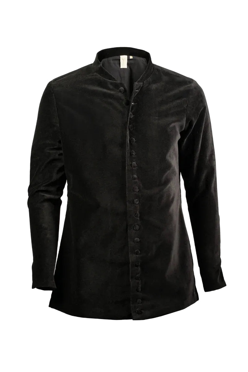 Chaqueta Medieval de Terciopelo Bonifacio Verde o Negra - Todo Medieval