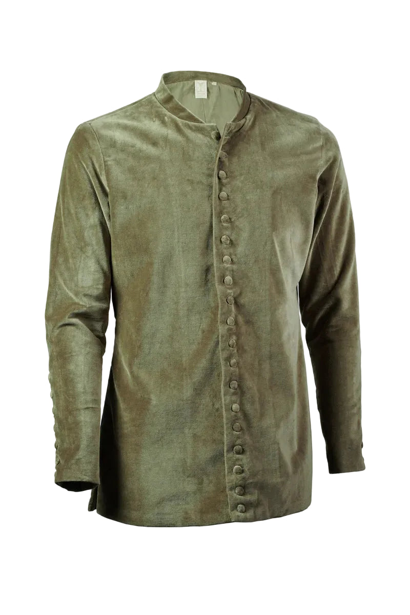 Chaqueta Medieval de Terciopelo Bonifacio Verde o Negra - Todo Medieval
