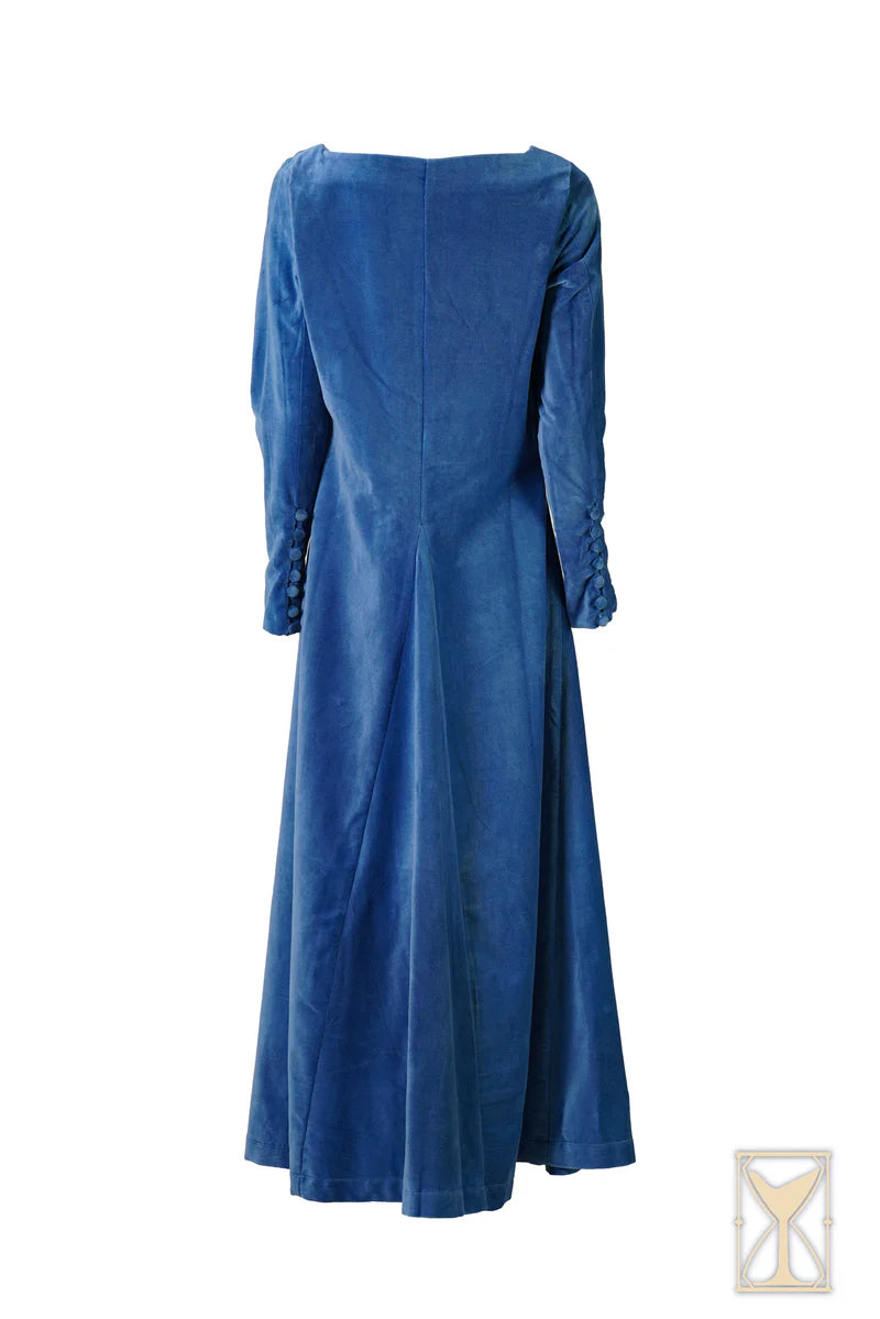 Imagen única de: Vestido Medieval de Terciopelo Cotehardie Colette