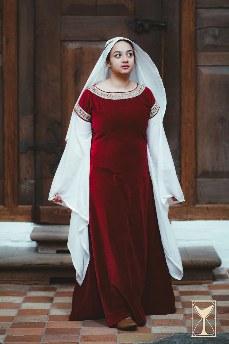 Vestido Medieval de Terciopelo Bliaut Noble