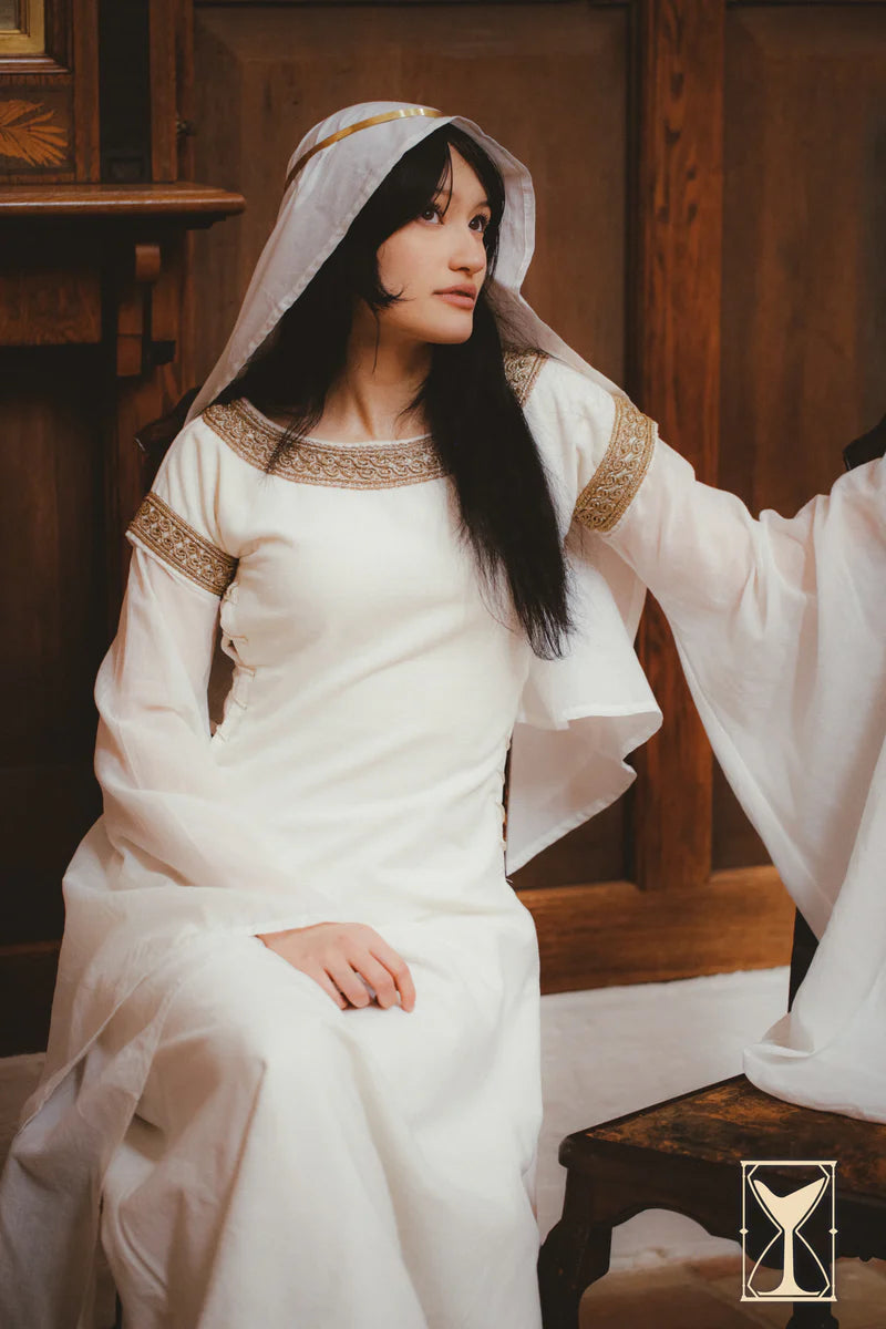 Vestido Medieval de Terciopelo Bliaut Noble