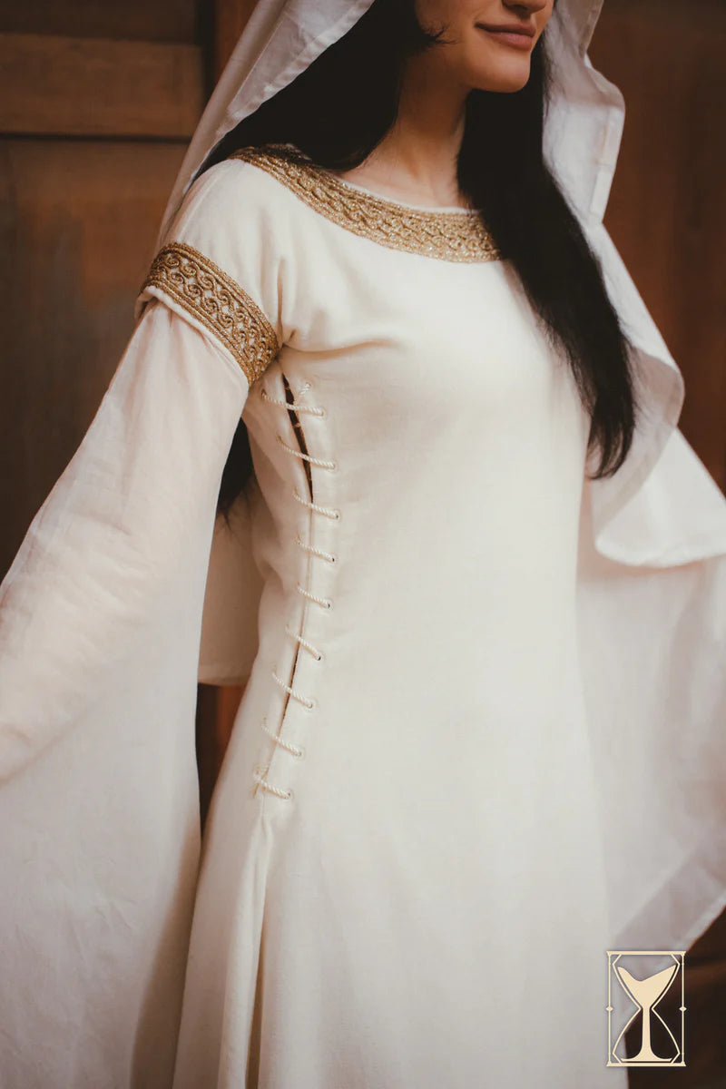 Vestido Medieval de Terciopelo Bliaut Noble