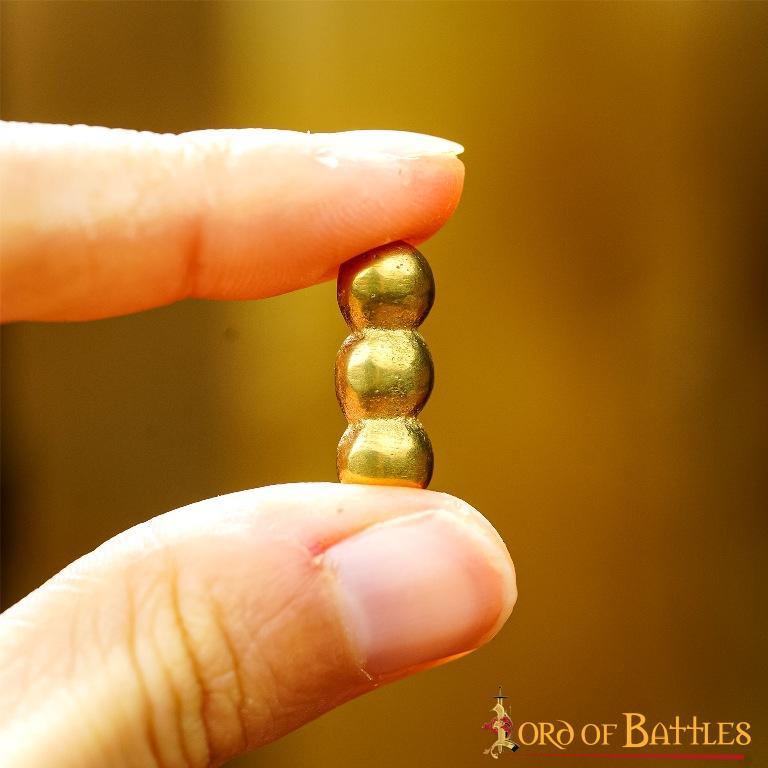 Conjunto de 5 monturas de latón macizo para cuero Ellipses - imagen 16