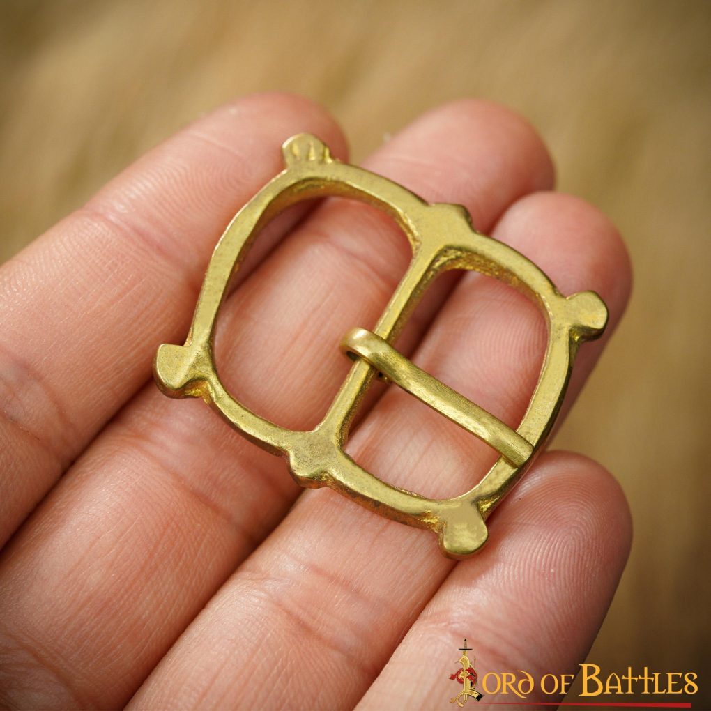 Set 5 hebillas dobles de latón para cinturón, 1,5 cm - imagen 14