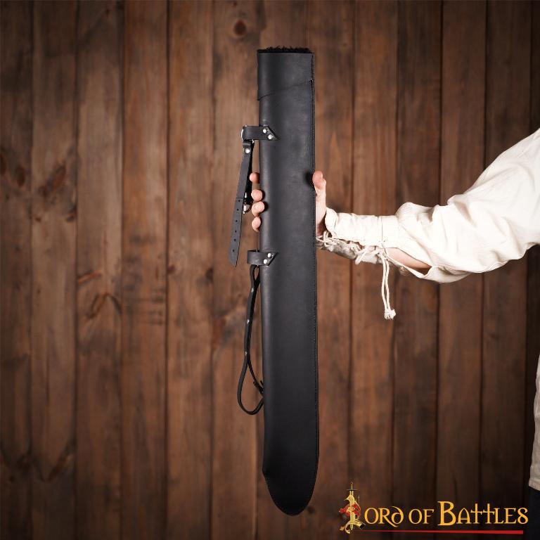 Vaina de cuero forrada con pelo sintético para espada (88 cm) - imagen 13