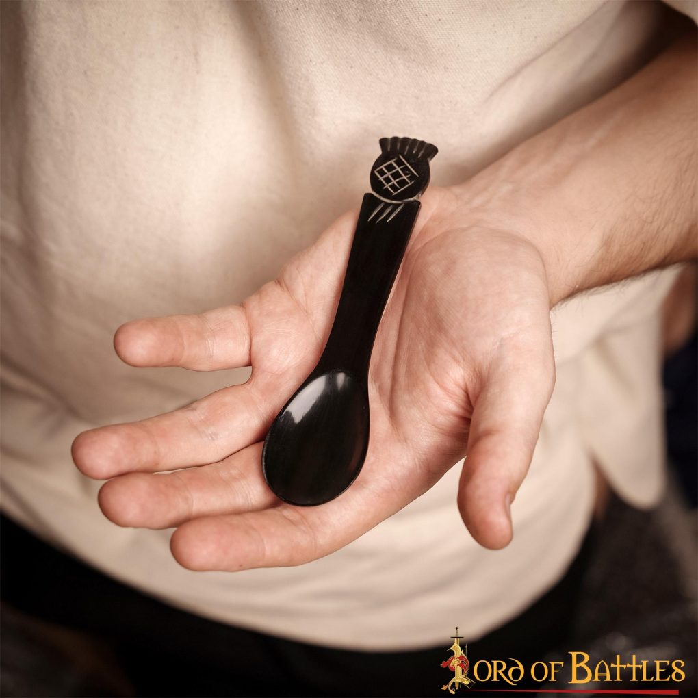 Cuchara de cuerno de buey medieval, hecha a mano - imagen 10