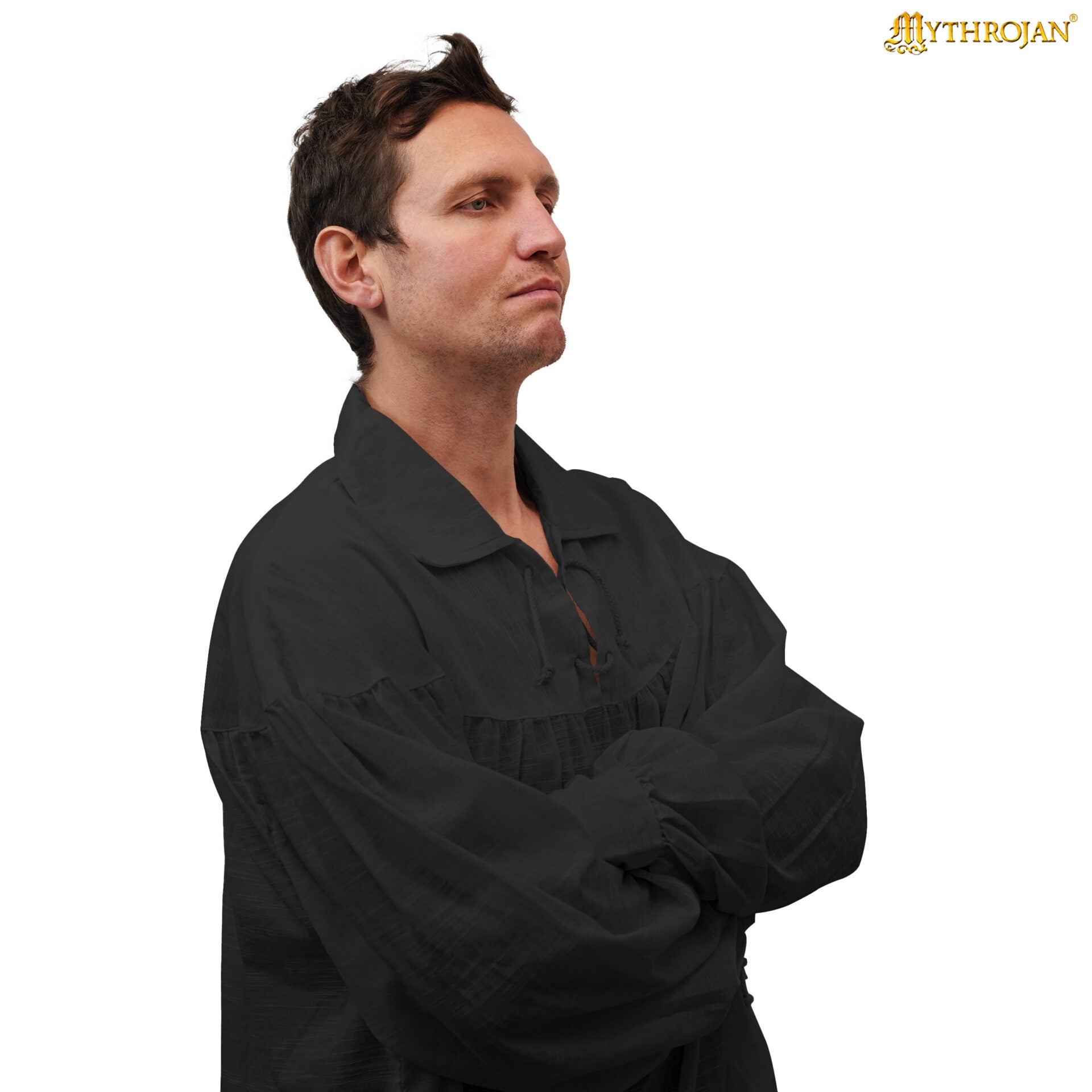 Camisa medieval de bardo 100% algodón - imagen 16