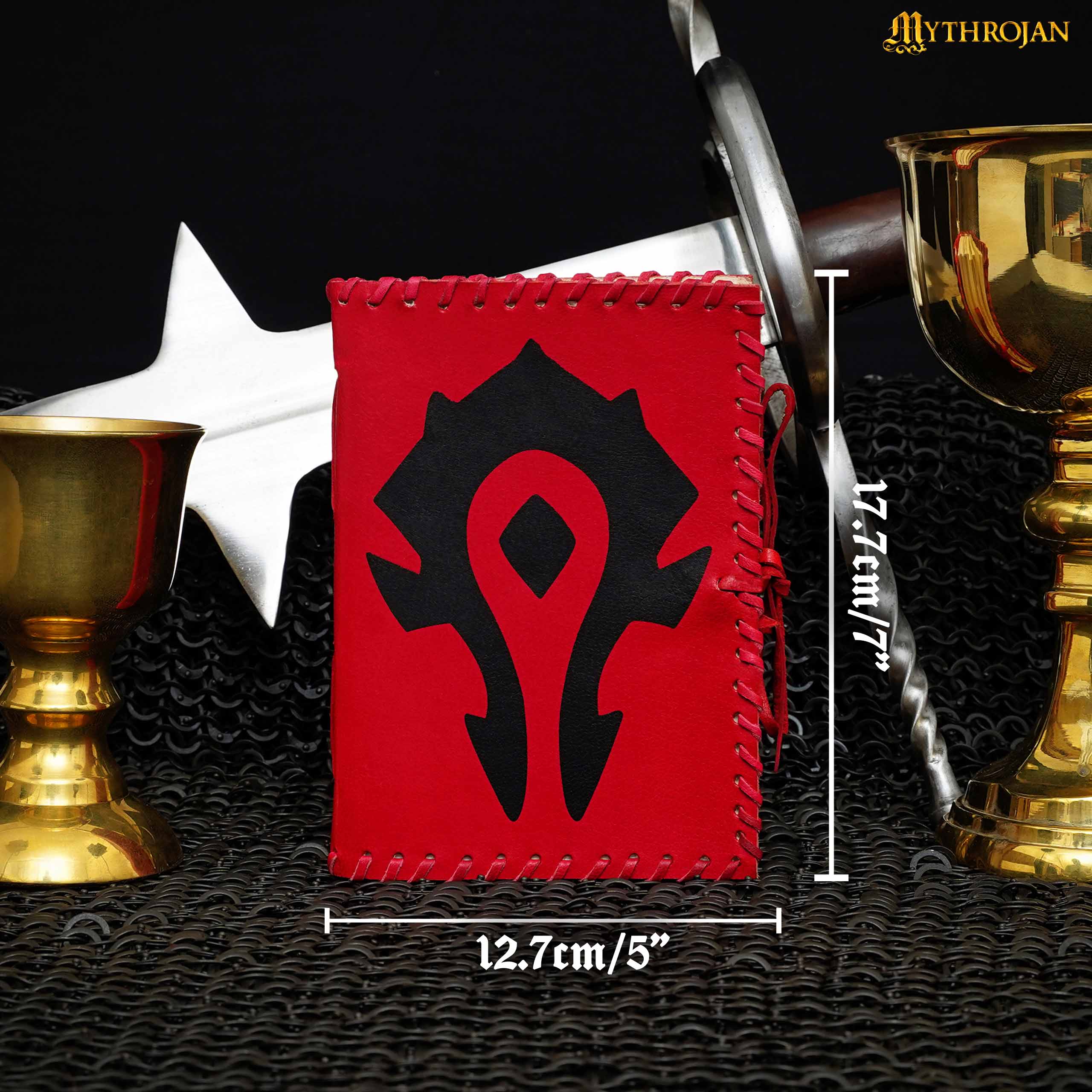 Diario de cuero «For the Horde» (Warcraft) — 5 x 7 pulgadas - imagen 15