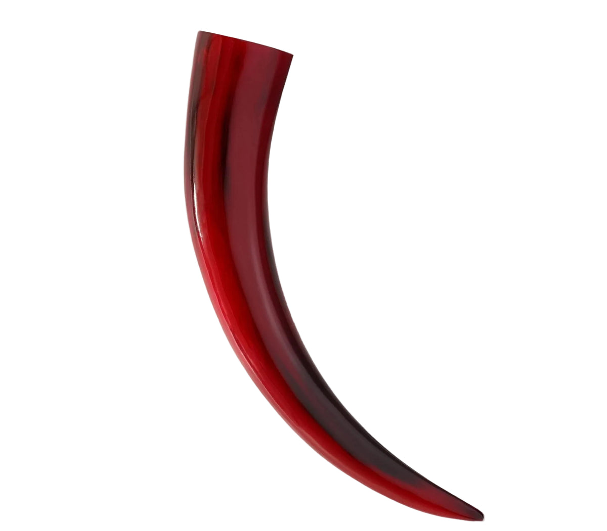 Imagen única de: Cuerno de beber Brilliant Carmine — 400–500 ml, hecho a mano