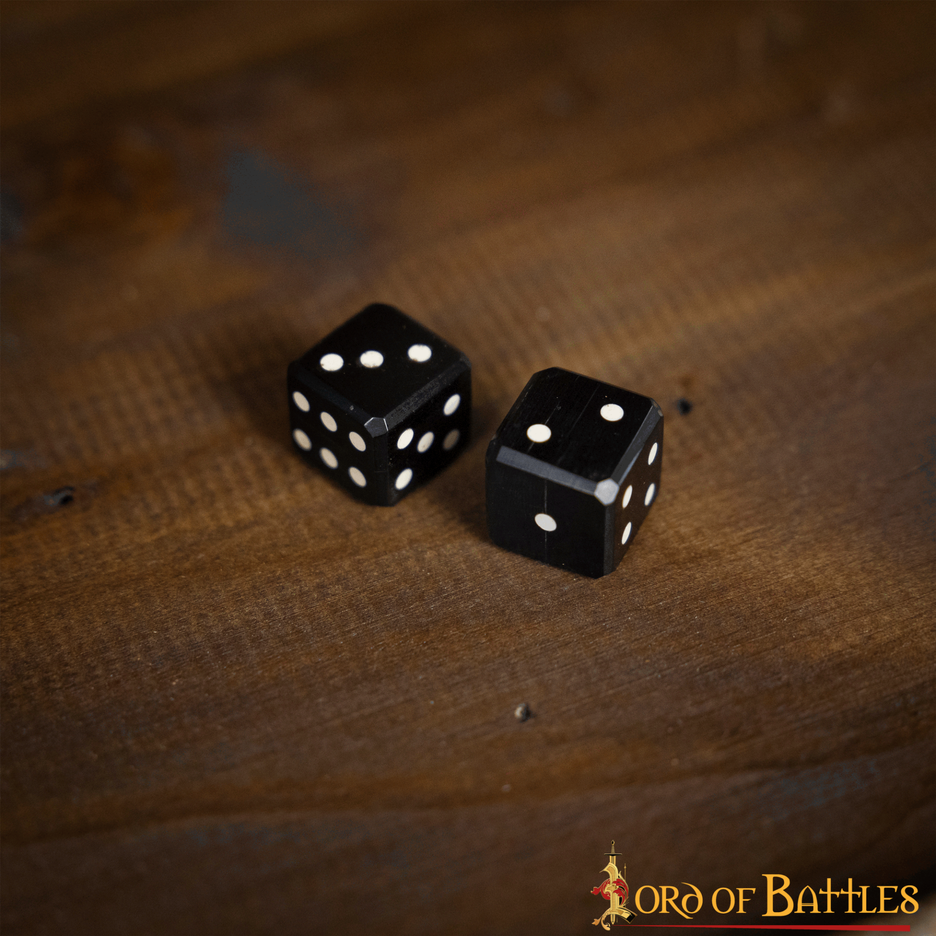 Set de 6 dados artesanales de cuerno de búfalo - imagen 11