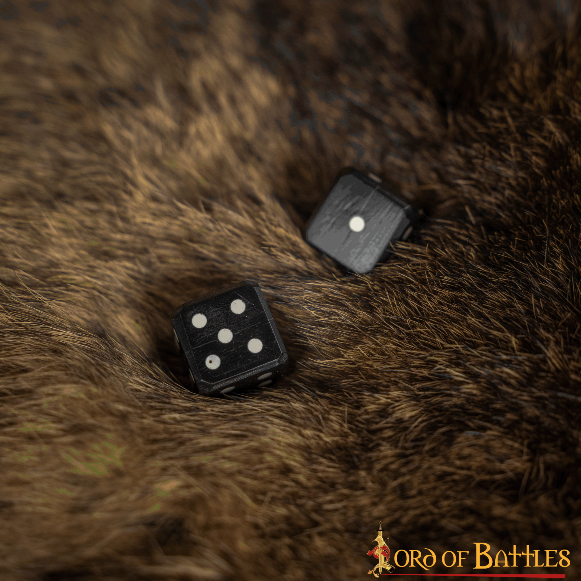 Set de 6 dados artesanales de cuerno de búfalo - imagen 13