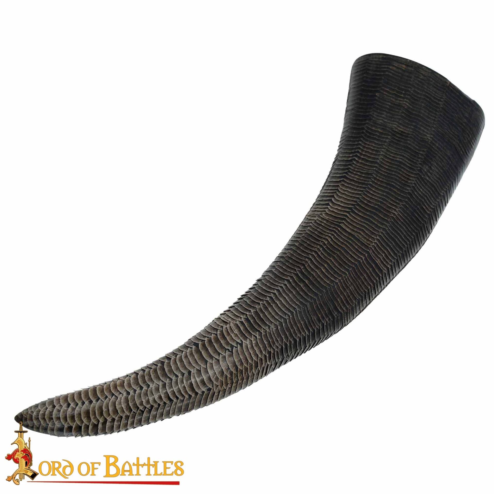 Cuerno bebedor vikingo 150–200 ml, cuerno de búfalo tallado - imagen 2