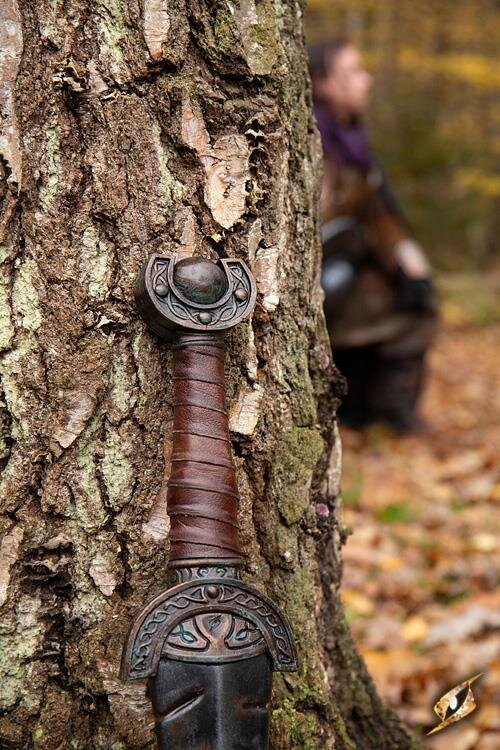 Imagen única de: Espada De Hoja Celta Desgastada Por La Batalla