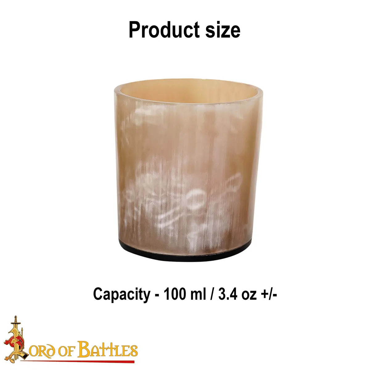Conjunto de 3 vasos de cuerno vikingo genuino - imagen 3