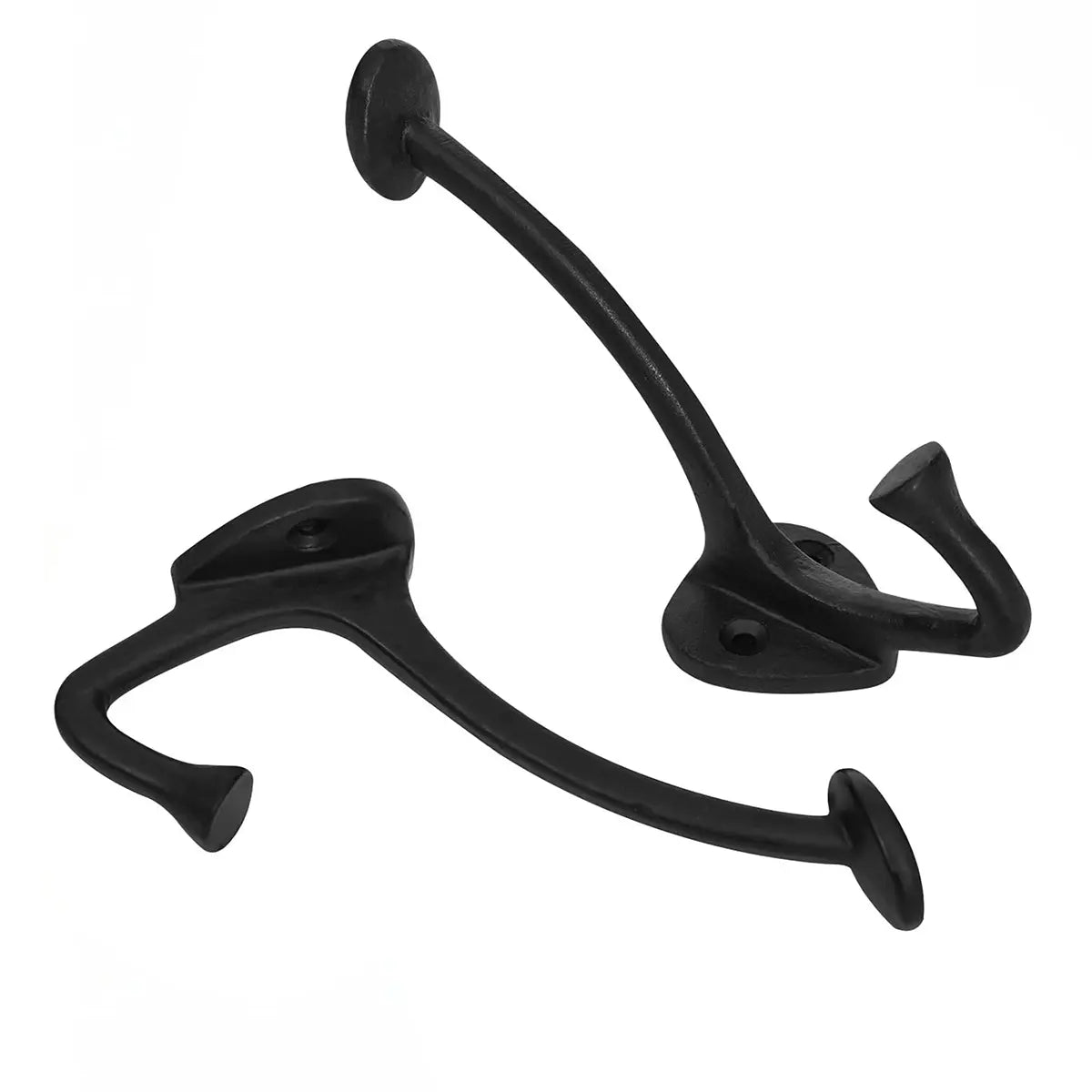 Perchas de pared rústicas de hierro fundido, pack de 2