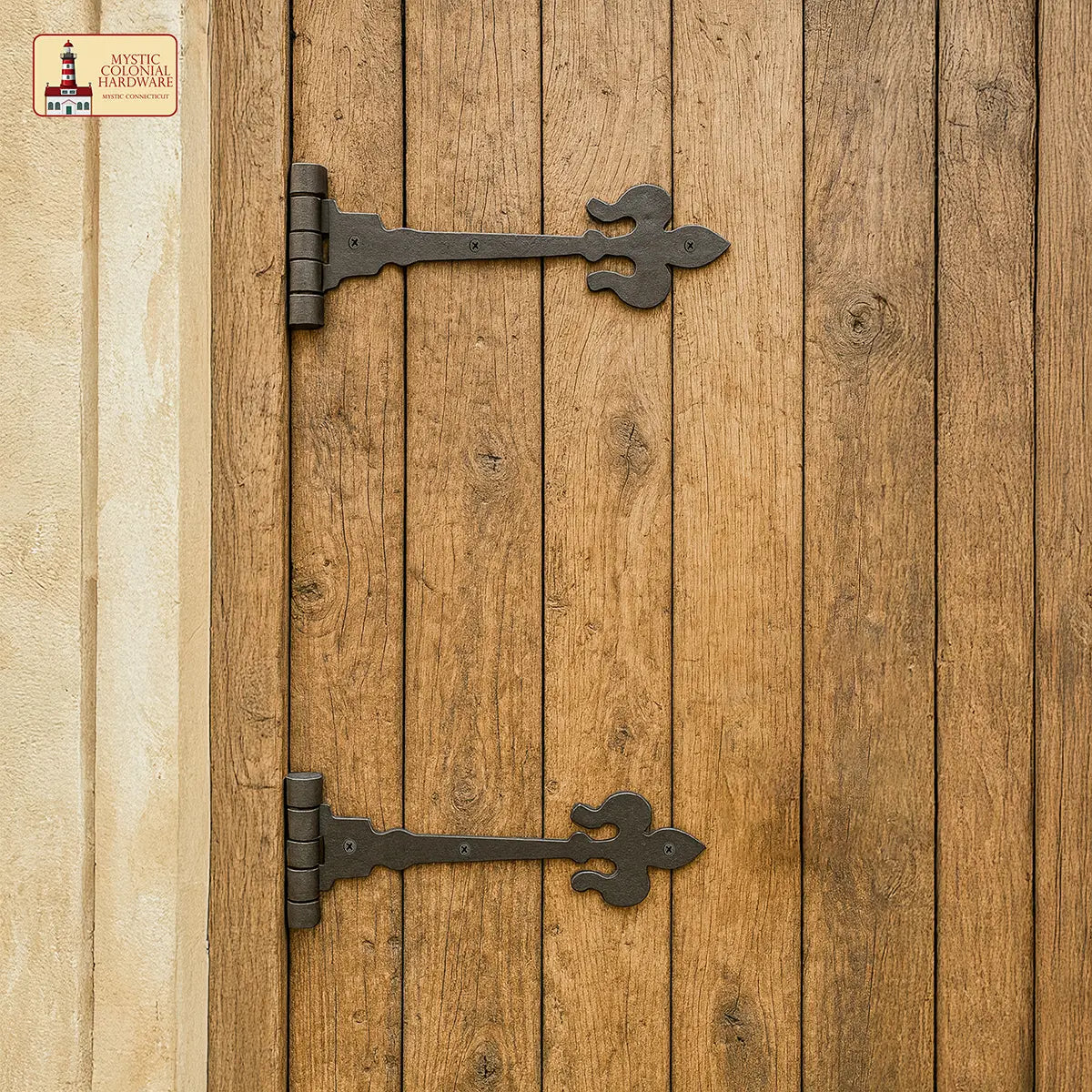 Par de bisagras sólidas para puerta mosquitera, acabado ennegrecido al aceite - imagen 4