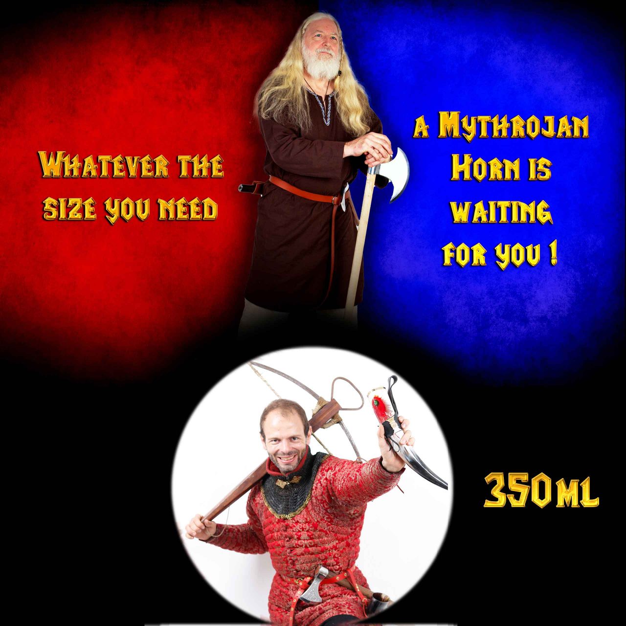 Cuerno de beber vikingo 350 ml con soporte de cuero, acabado pulido - imagen 6