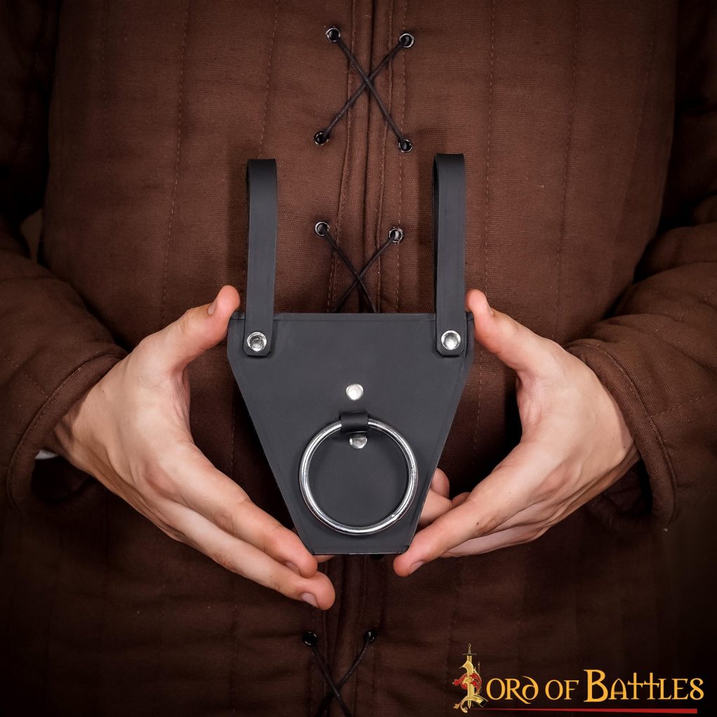 Soporte de anilla para espada en cuero genuino 3 mm — LARP y cosplay - imagen 13