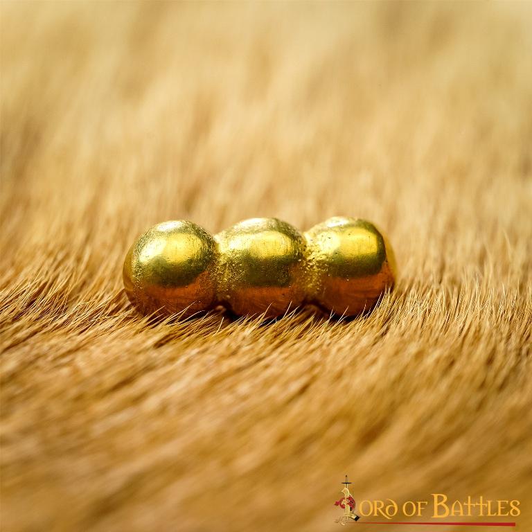 Conjunto de 5 monturas de latón macizo para cuero Ellipses - imagen 14