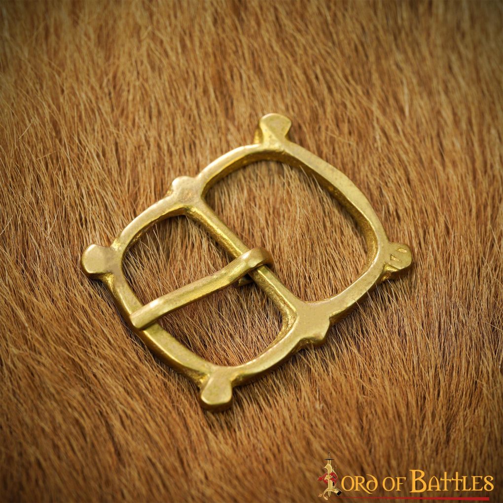 Set 5 hebillas dobles de latón para cinturón, 1,5 cm - imagen 12