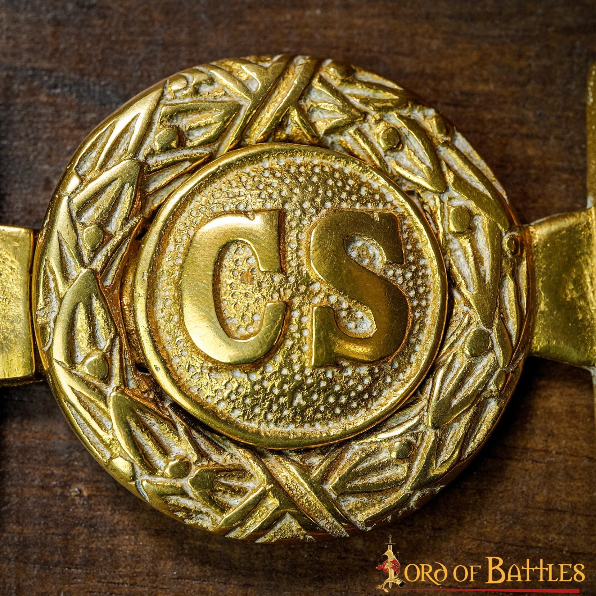 Hebilla de cinturón de latón - oficiales confederados (Guerra Civil) - imagen 7