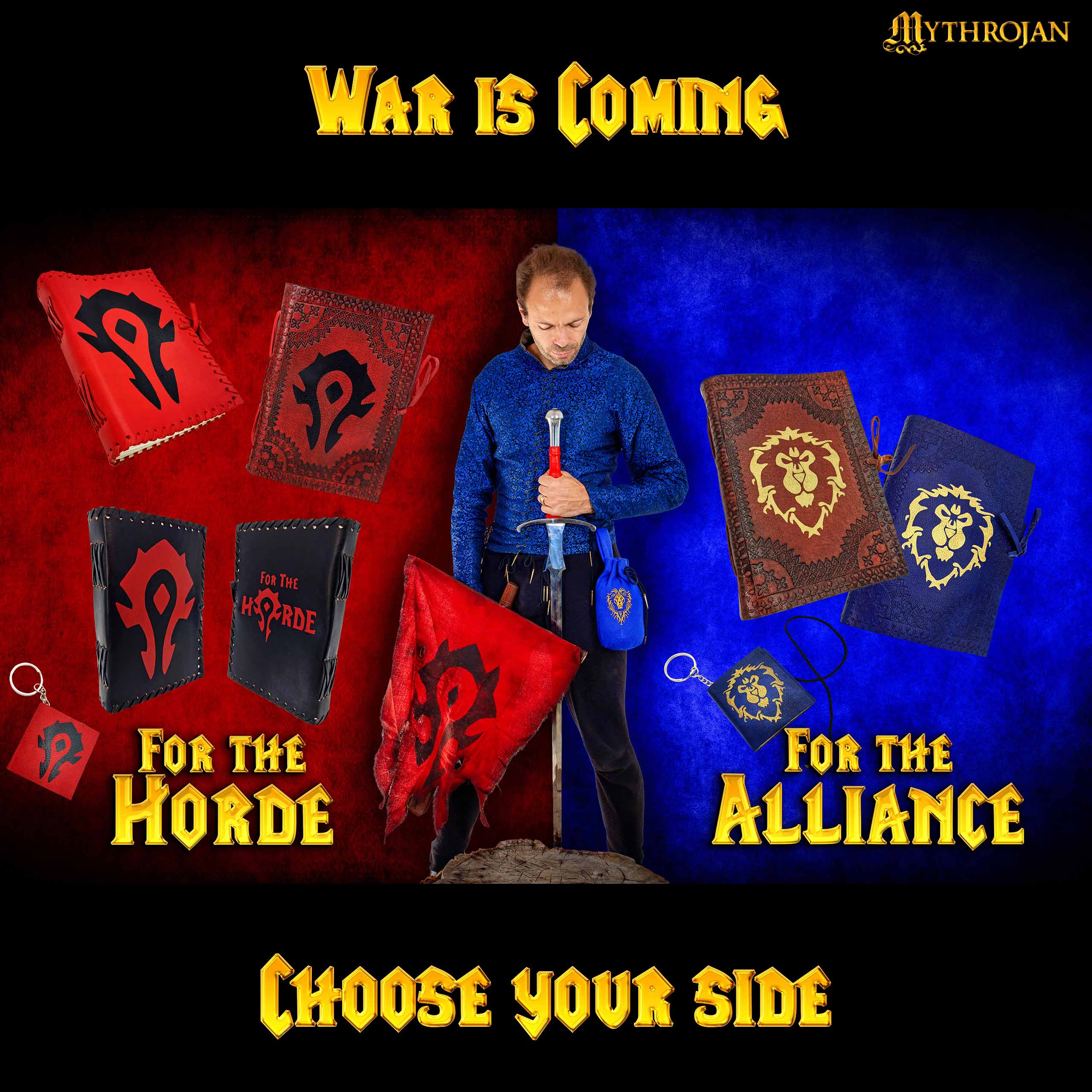 Diario de cuero «For the Horde» (Warcraft) — 5 x 7 pulgadas - imagen 17